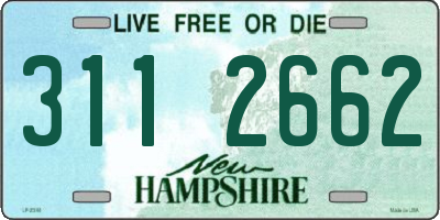 NH license plate 3112662