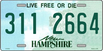 NH license plate 3112664