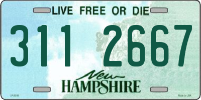 NH license plate 3112667