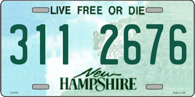 NH license plate 3112676
