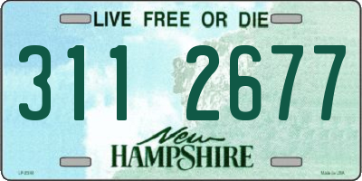 NH license plate 3112677