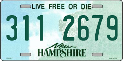 NH license plate 3112679