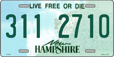 NH license plate 3112710