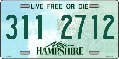 NH license plate 3112712