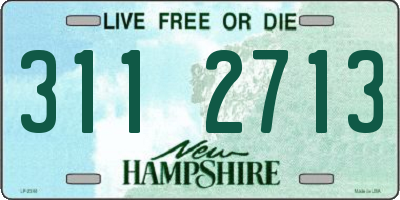 NH license plate 3112713