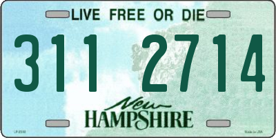 NH license plate 3112714