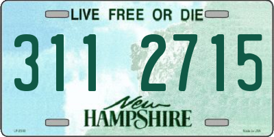 NH license plate 3112715