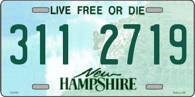 NH license plate 3112719