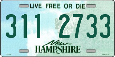 NH license plate 3112733
