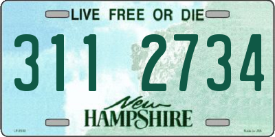 NH license plate 3112734