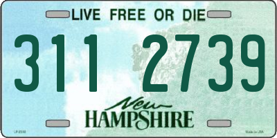 NH license plate 3112739