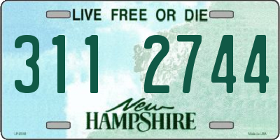 NH license plate 3112744