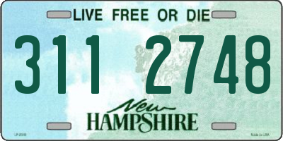 NH license plate 3112748
