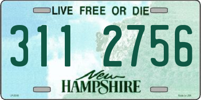 NH license plate 3112756