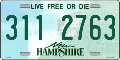 NH license plate 3112763
