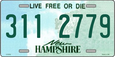 NH license plate 3112779
