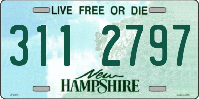 NH license plate 3112797