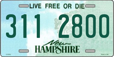 NH license plate 3112800