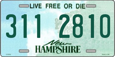 NH license plate 3112810