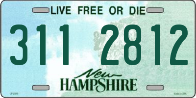 NH license plate 3112812