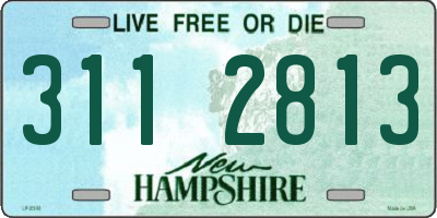 NH license plate 3112813