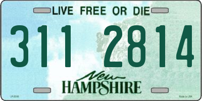 NH license plate 3112814
