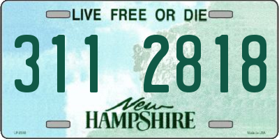 NH license plate 3112818