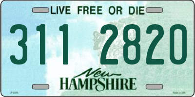 NH license plate 3112820
