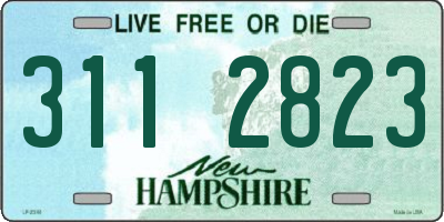NH license plate 3112823