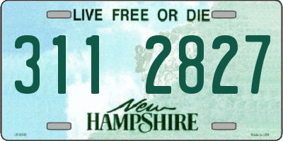 NH license plate 3112827