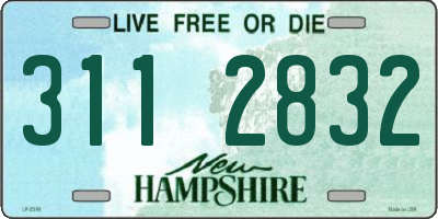 NH license plate 3112832