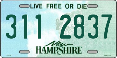 NH license plate 3112837