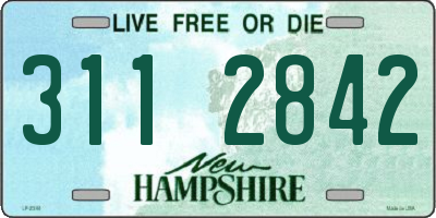 NH license plate 3112842