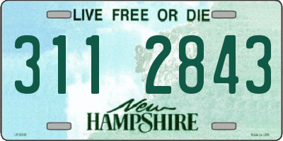 NH license plate 3112843