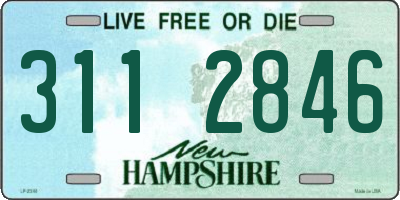 NH license plate 3112846