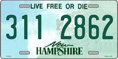 NH license plate 3112862