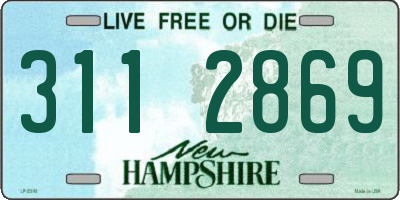 NH license plate 3112869
