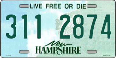 NH license plate 3112874