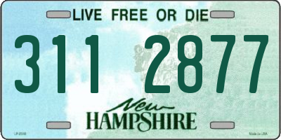 NH license plate 3112877