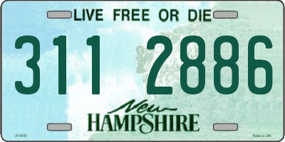 NH license plate 3112886