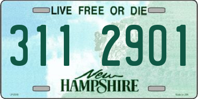 NH license plate 3112901