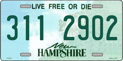 NH license plate 3112902