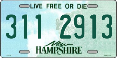 NH license plate 3112913