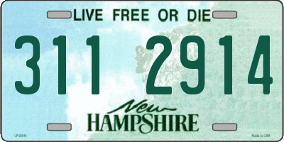 NH license plate 3112914
