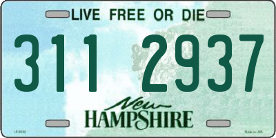 NH license plate 3112937