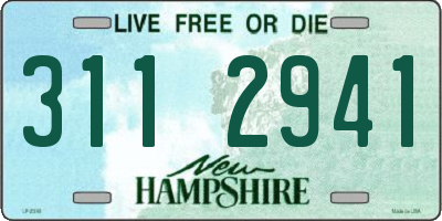 NH license plate 3112941