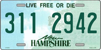 NH license plate 3112942