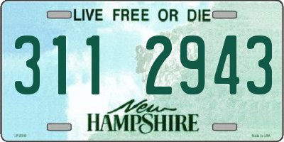 NH license plate 3112943