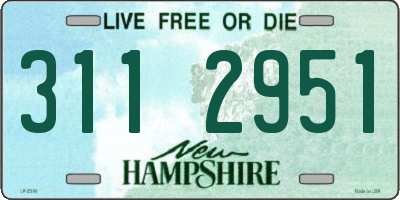 NH license plate 3112951