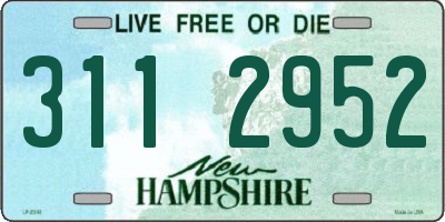 NH license plate 3112952